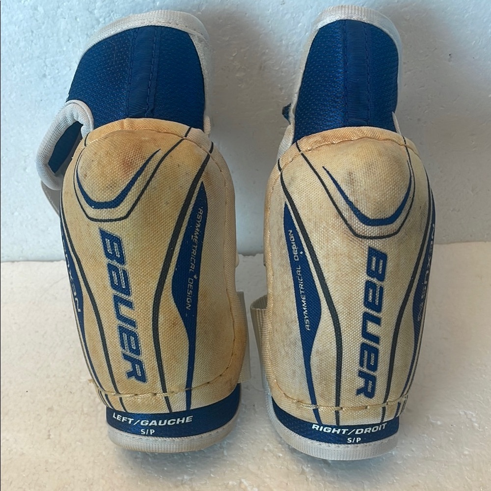 Bauer Nexus 7000 elbow pads Ice Hockey Blue White youth boys girls unisex jr S